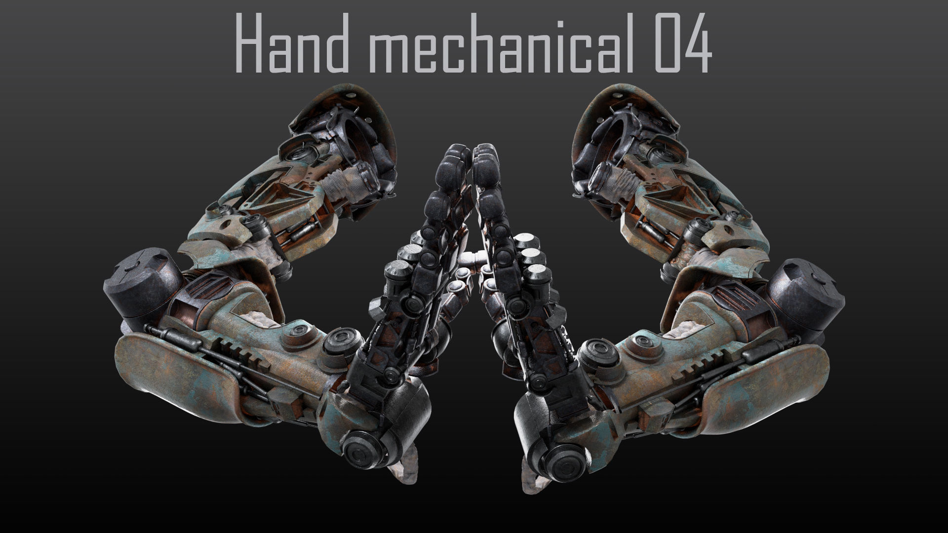 Hand mechanical 04 3D model animated rigged | CGTrader