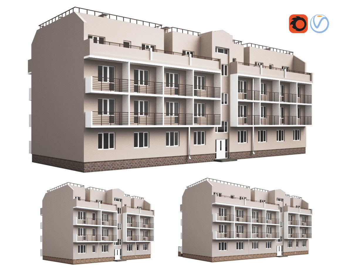 Residential house 01 3D model