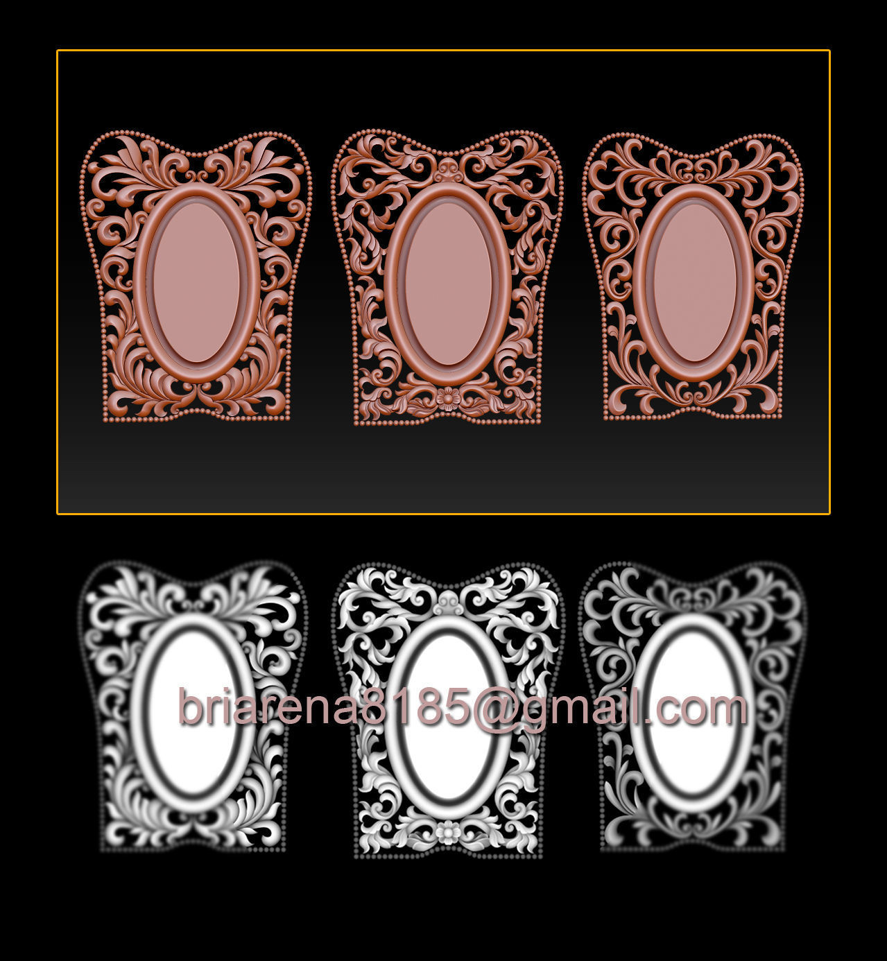3D STL Models CNC Router - Carved dining chair