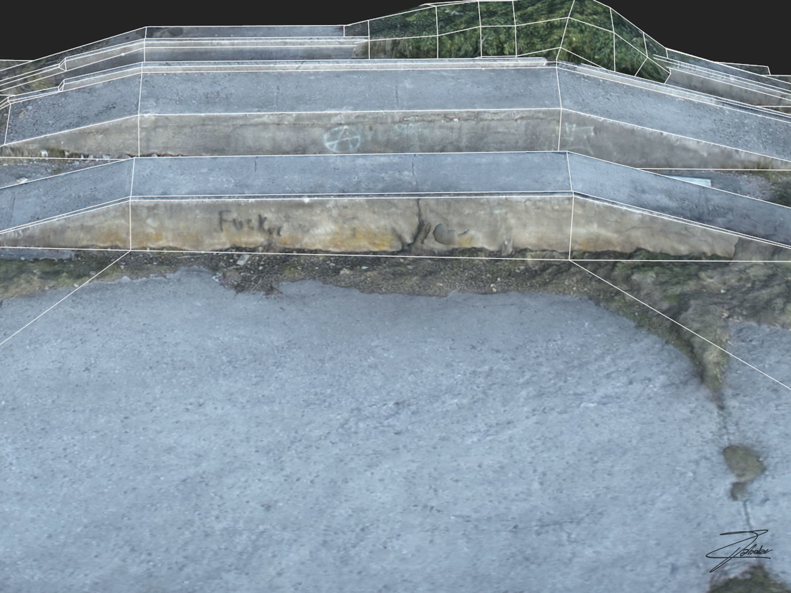 3D model Concrete loading ramp VR / AR / low-poly | CGTrader