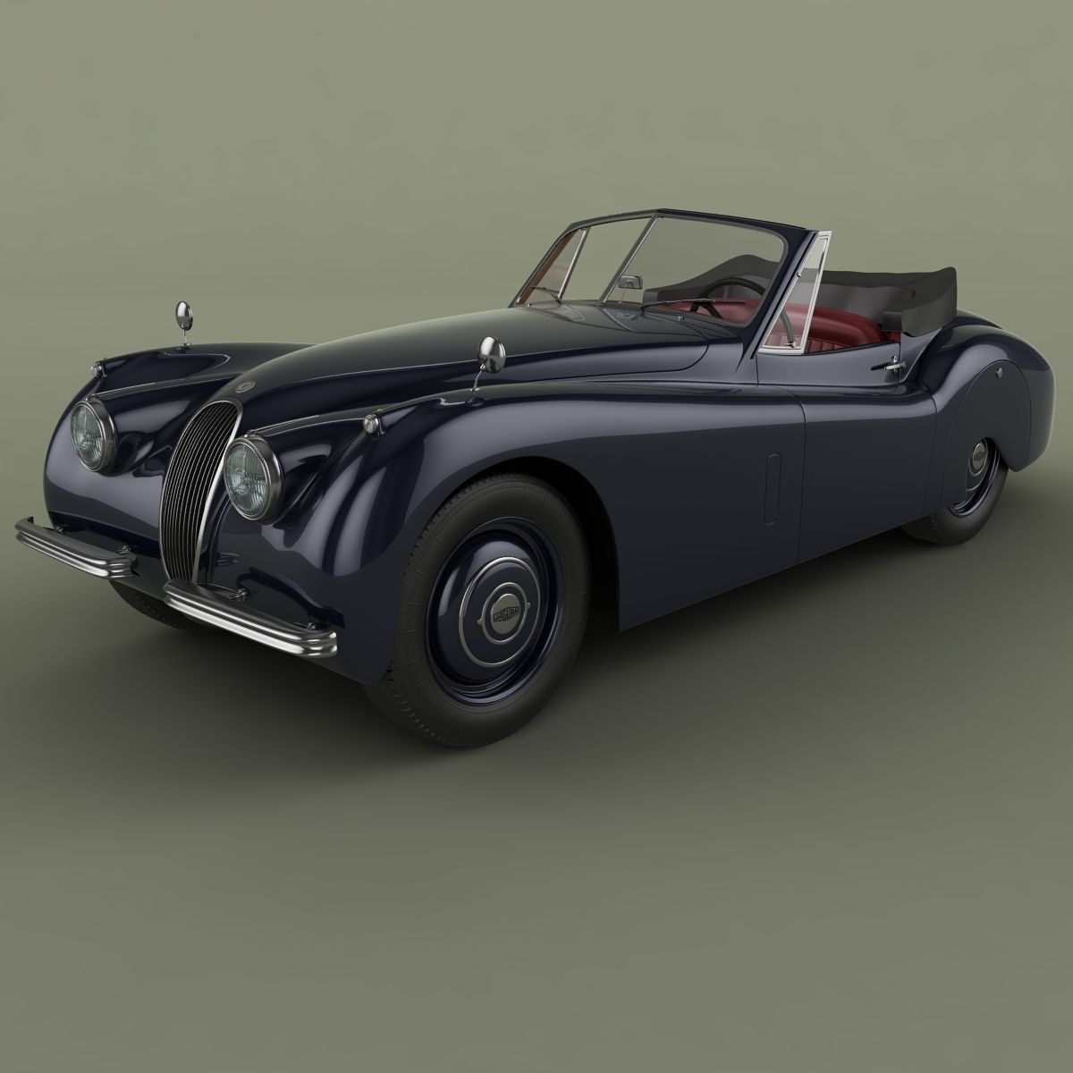 Jaguar XK 120 Drop Head Coupe 3D model