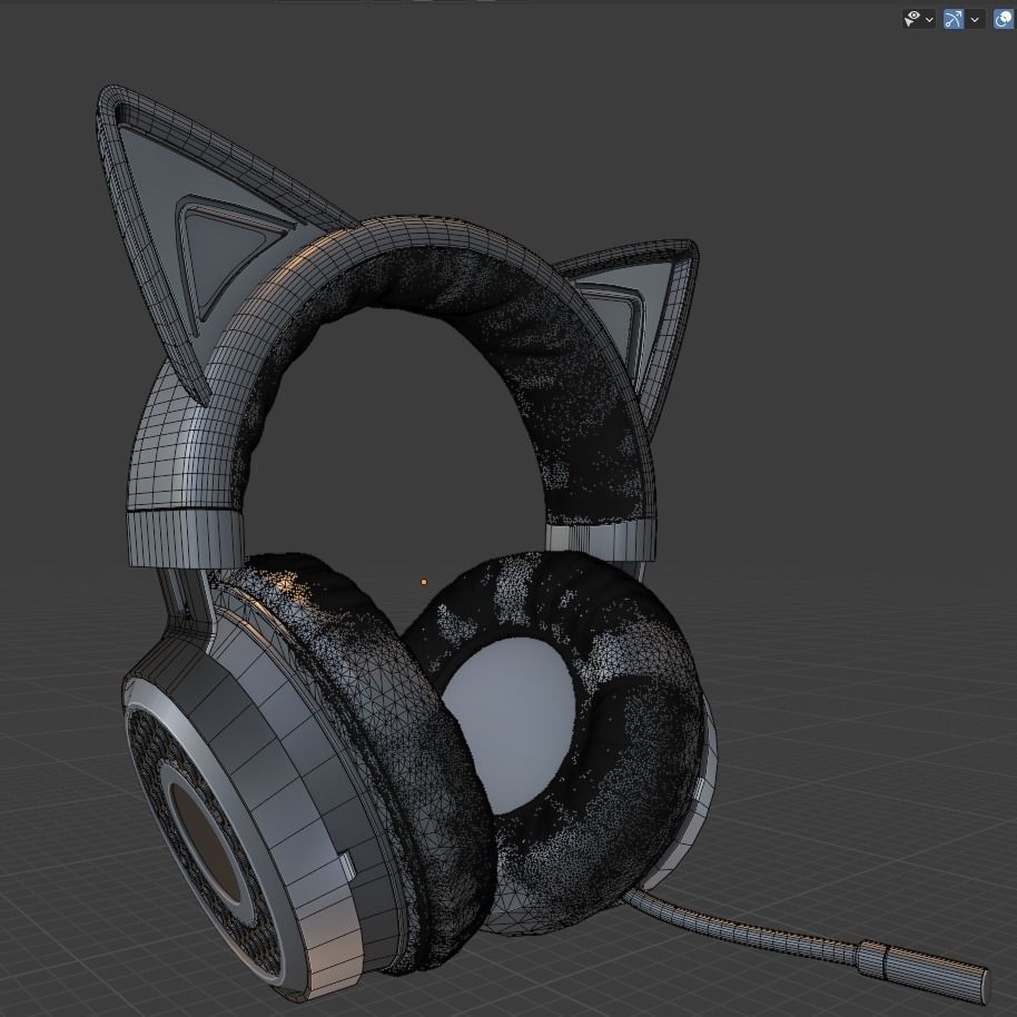 Razer Kraken Kitty Headphones 3D model CGTrader