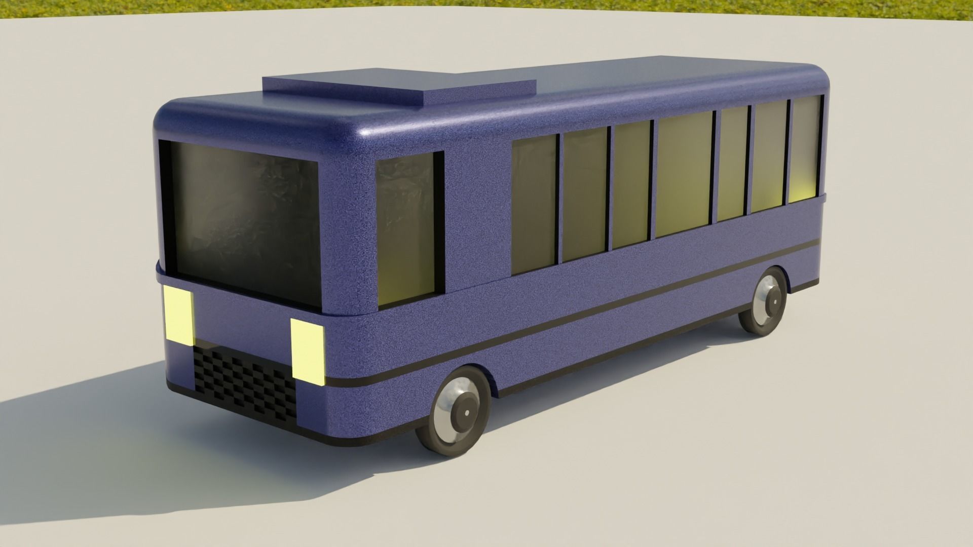 Low-poly Bus Low-poly 3D model