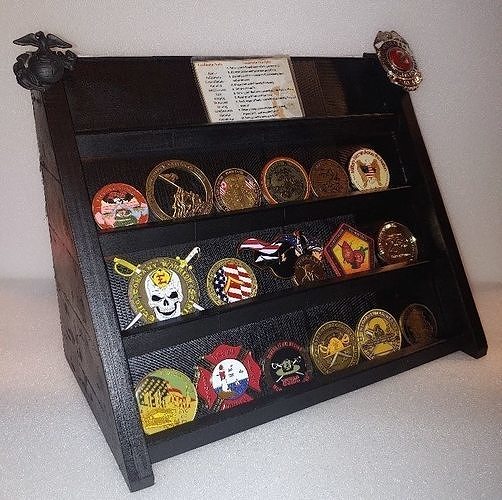 Military and first responder challenge coin holder 3D model 3D