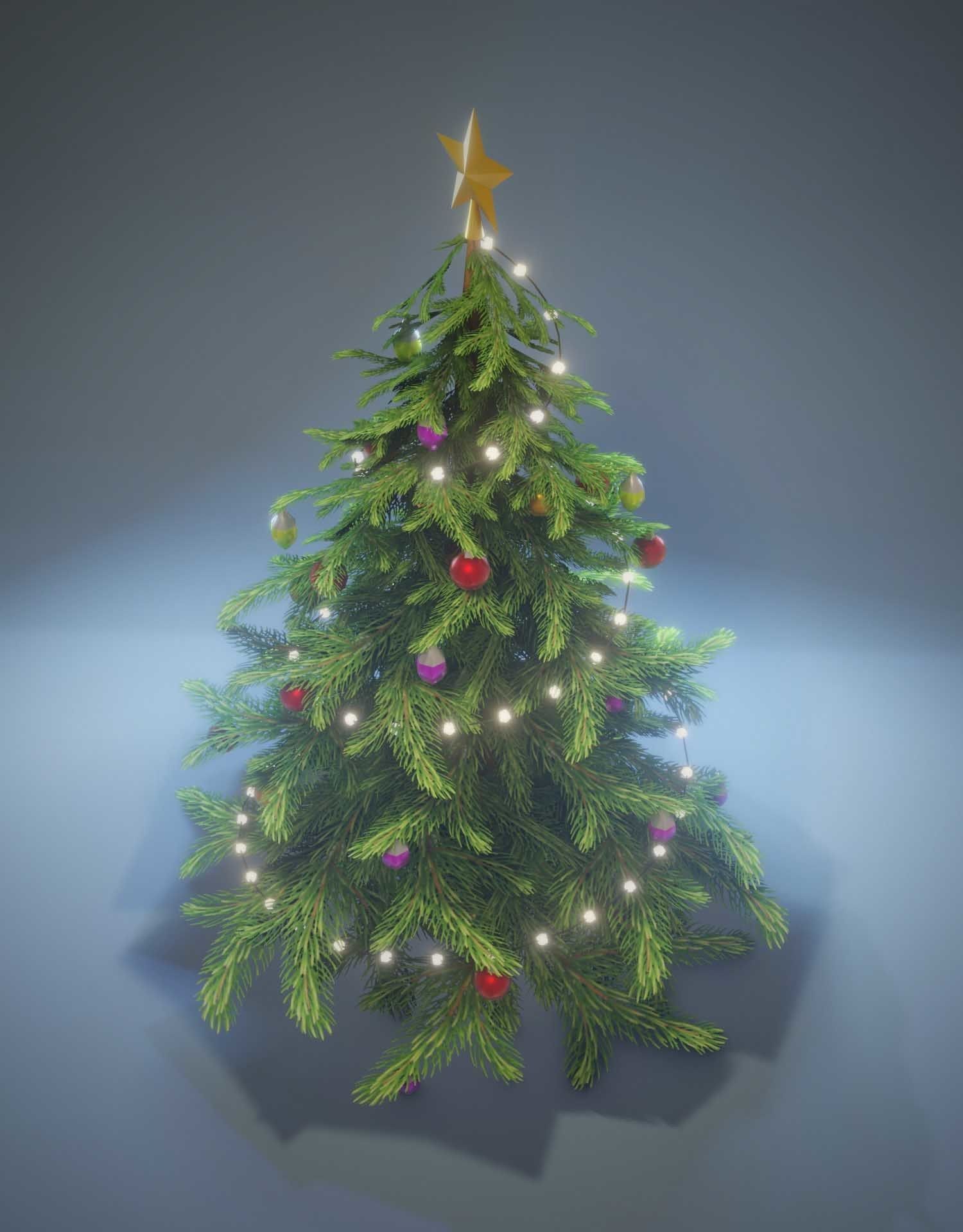 3D model Christmas Tree 3D Model VR / AR / lowpoly CGTrader