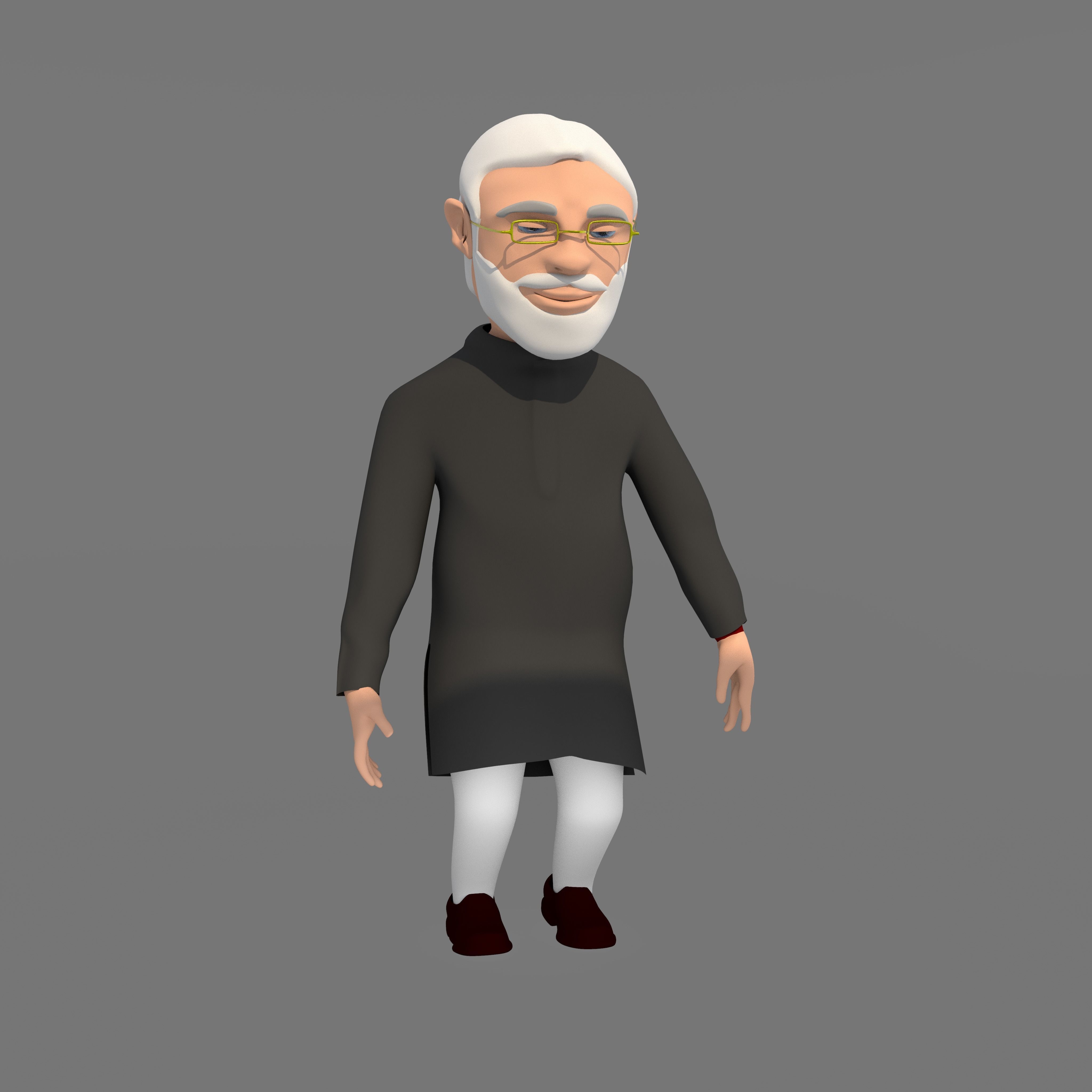 3D model Narendra Modi 3D Character VR / AR / low-poly | CGTrader