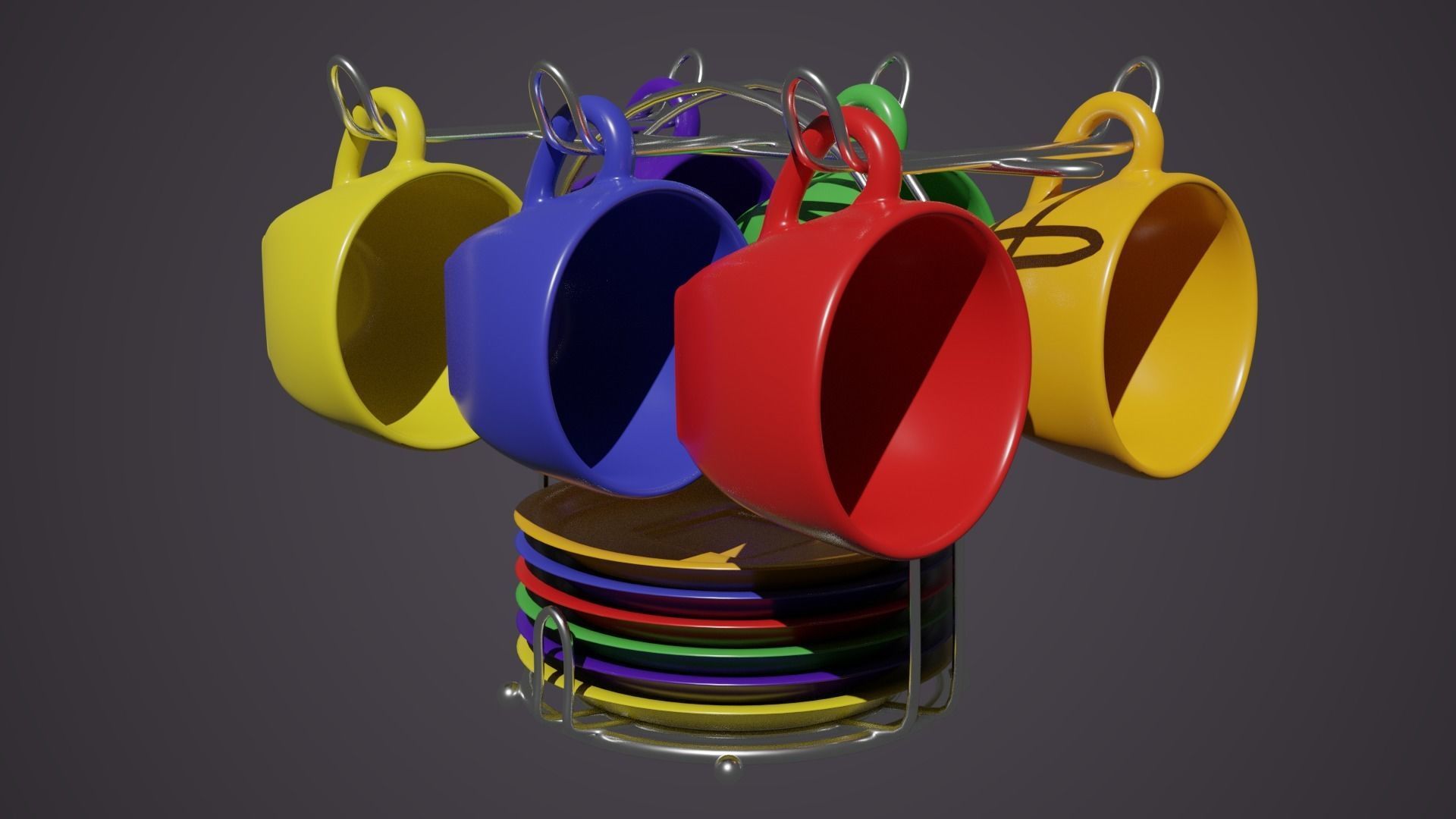 Coffee cup stand 3D model