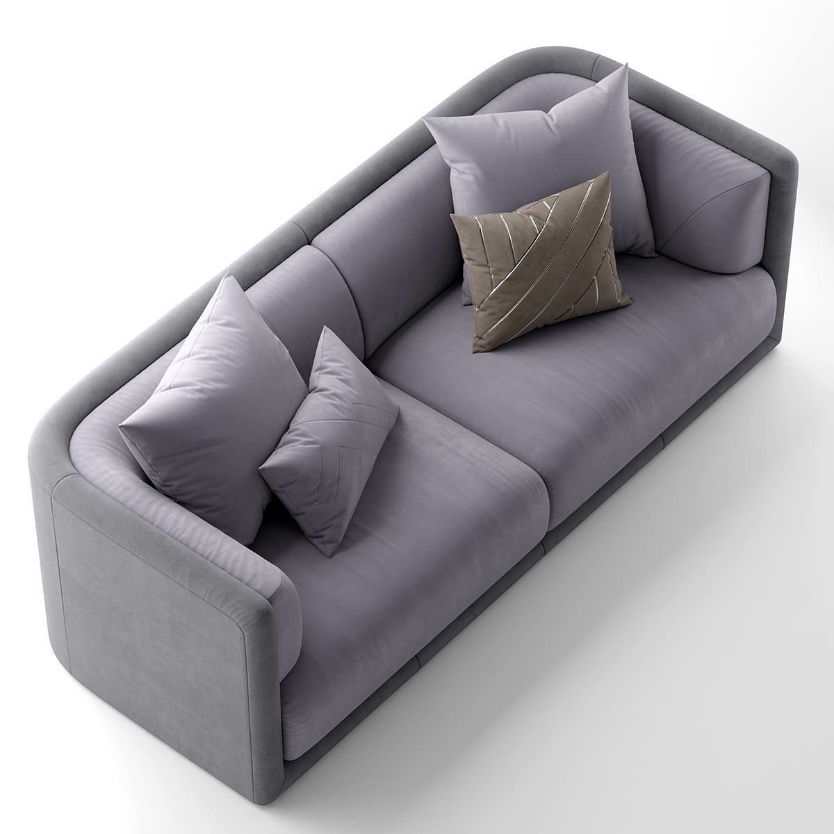 fendi casa conrad sofa 3D model CGTrader