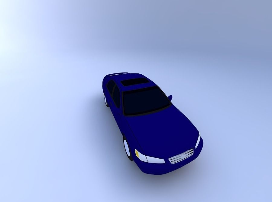 Toyota Camry 97 with texture 3D model