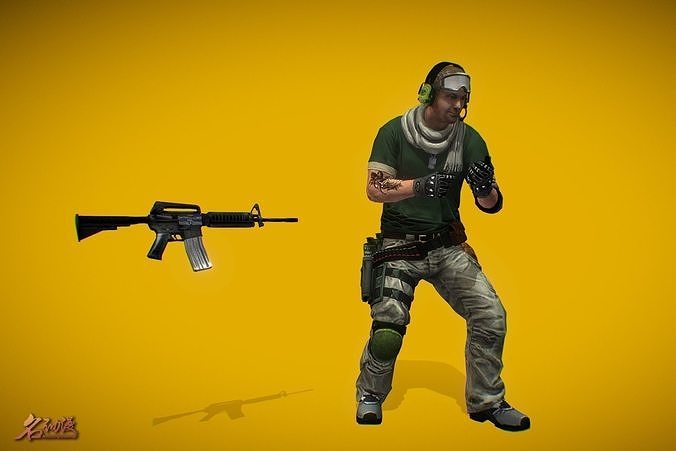 3D Model Battle Royale Soldier 3 VR / AR / Low-Poly | CGTrader