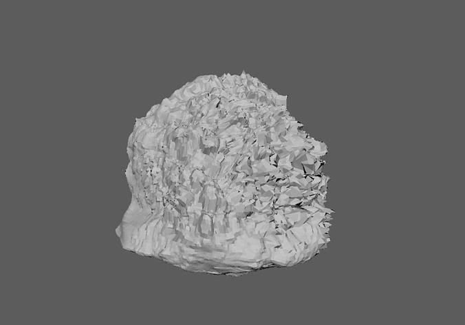 Low poly rock Low-poly 3D model