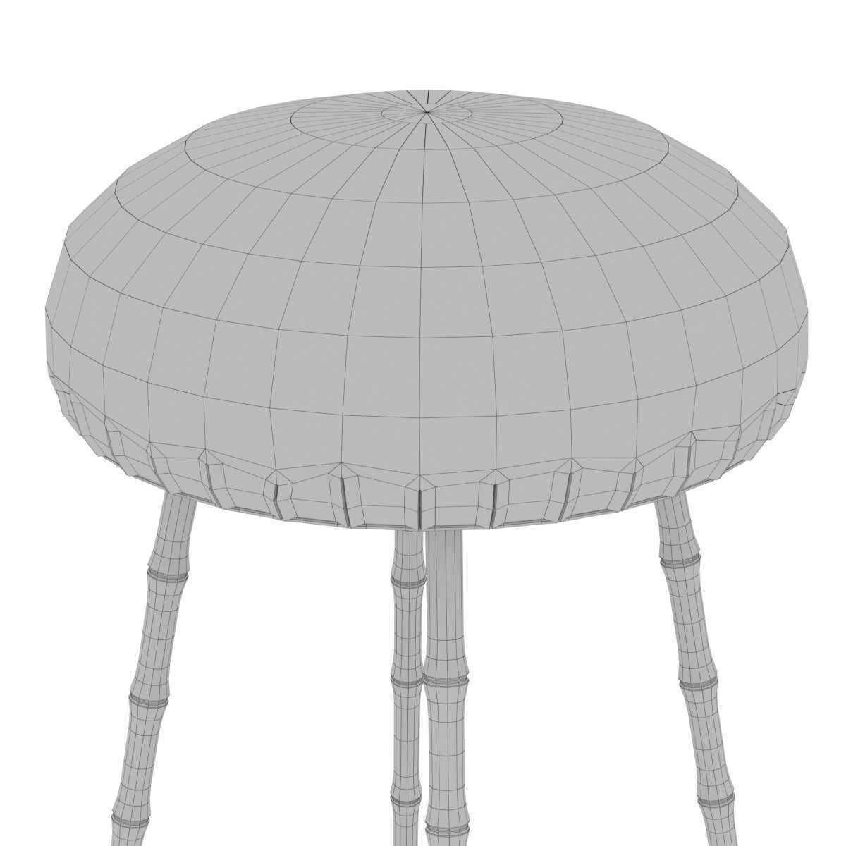 Rose uniacke high upholstered bar stool 3D model CGTrader