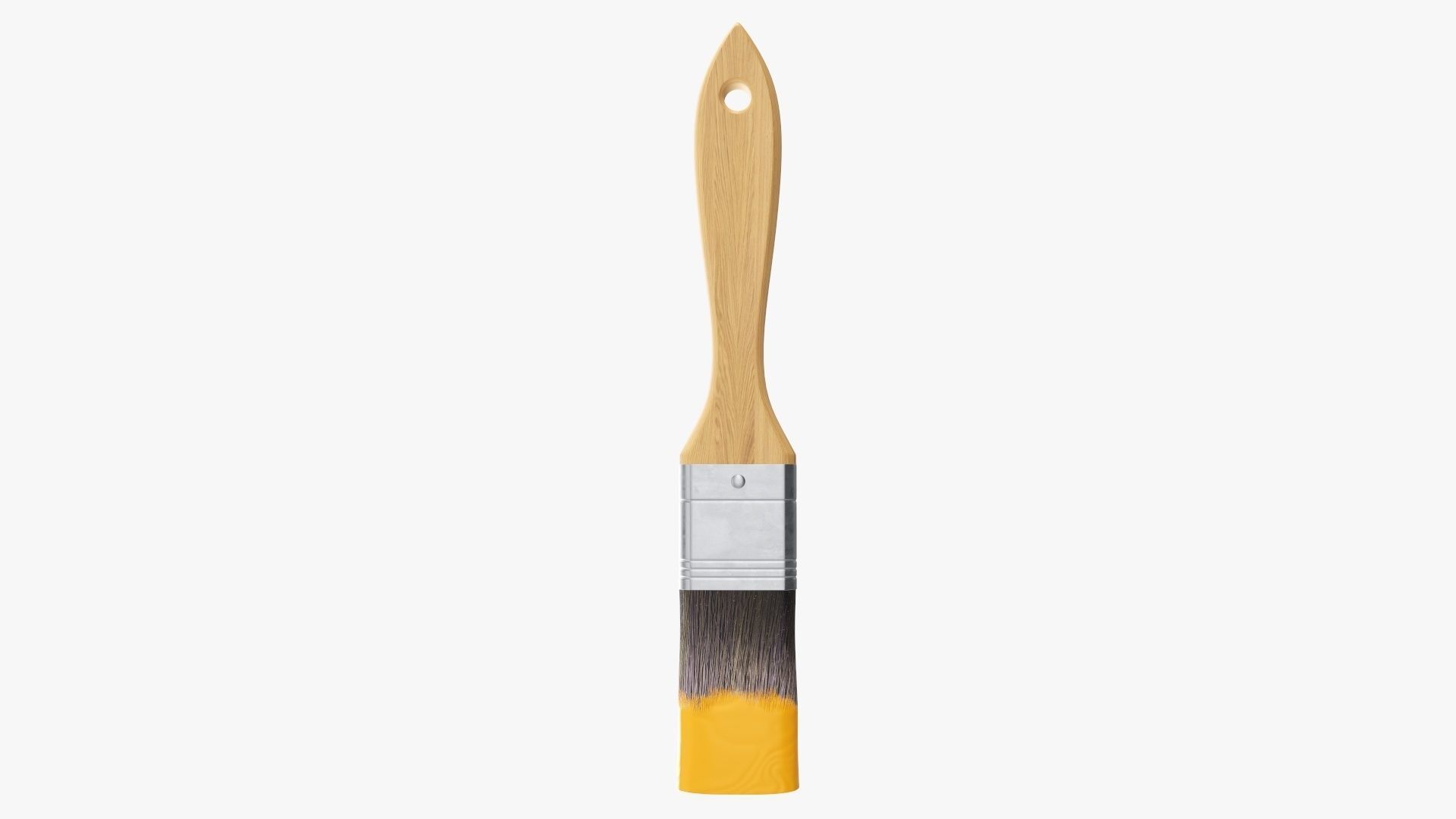 Narrow painting brush 01 3D model CGTrader
