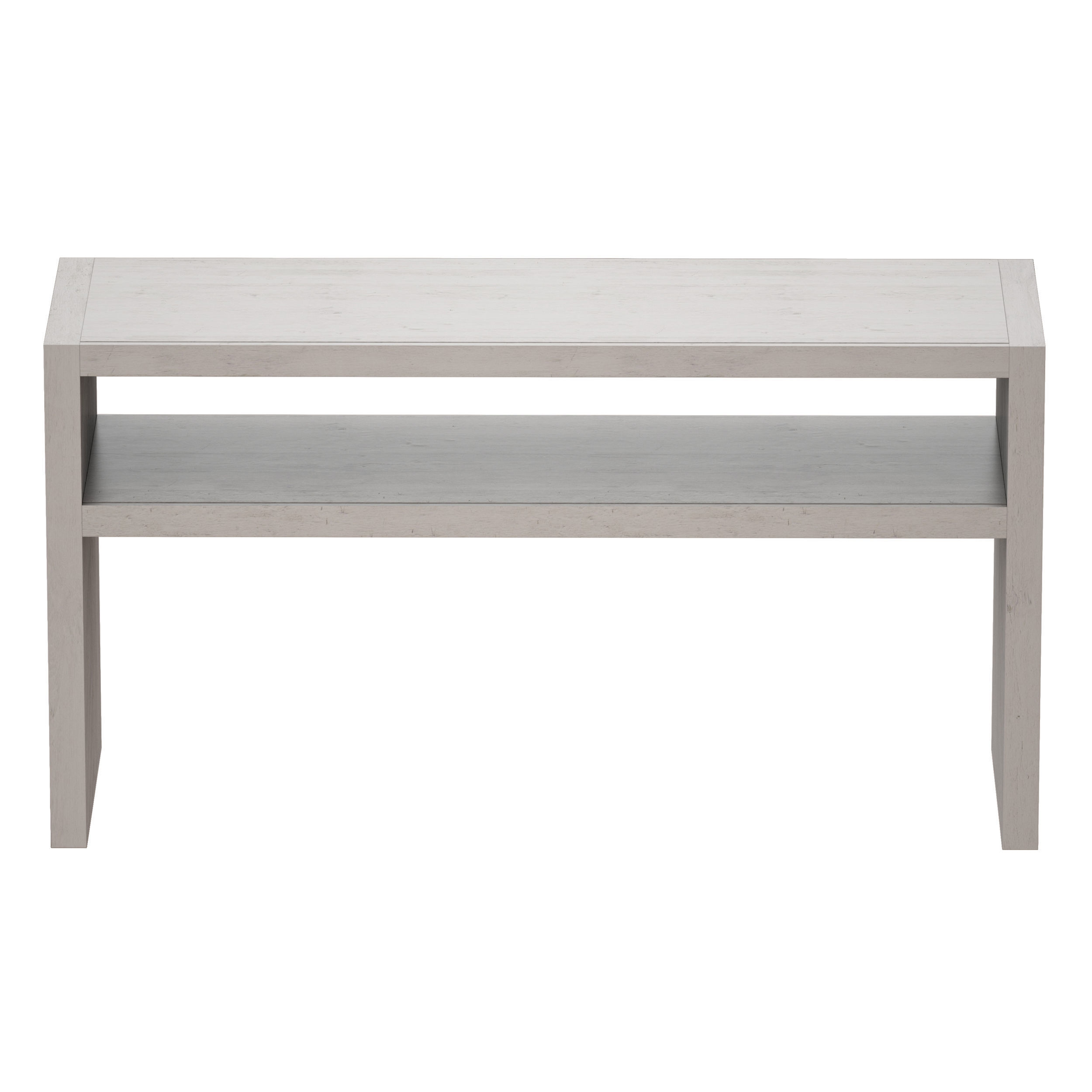 Dunewood Whitewashed Console Table Crate and Barrel 3D model CGTrader