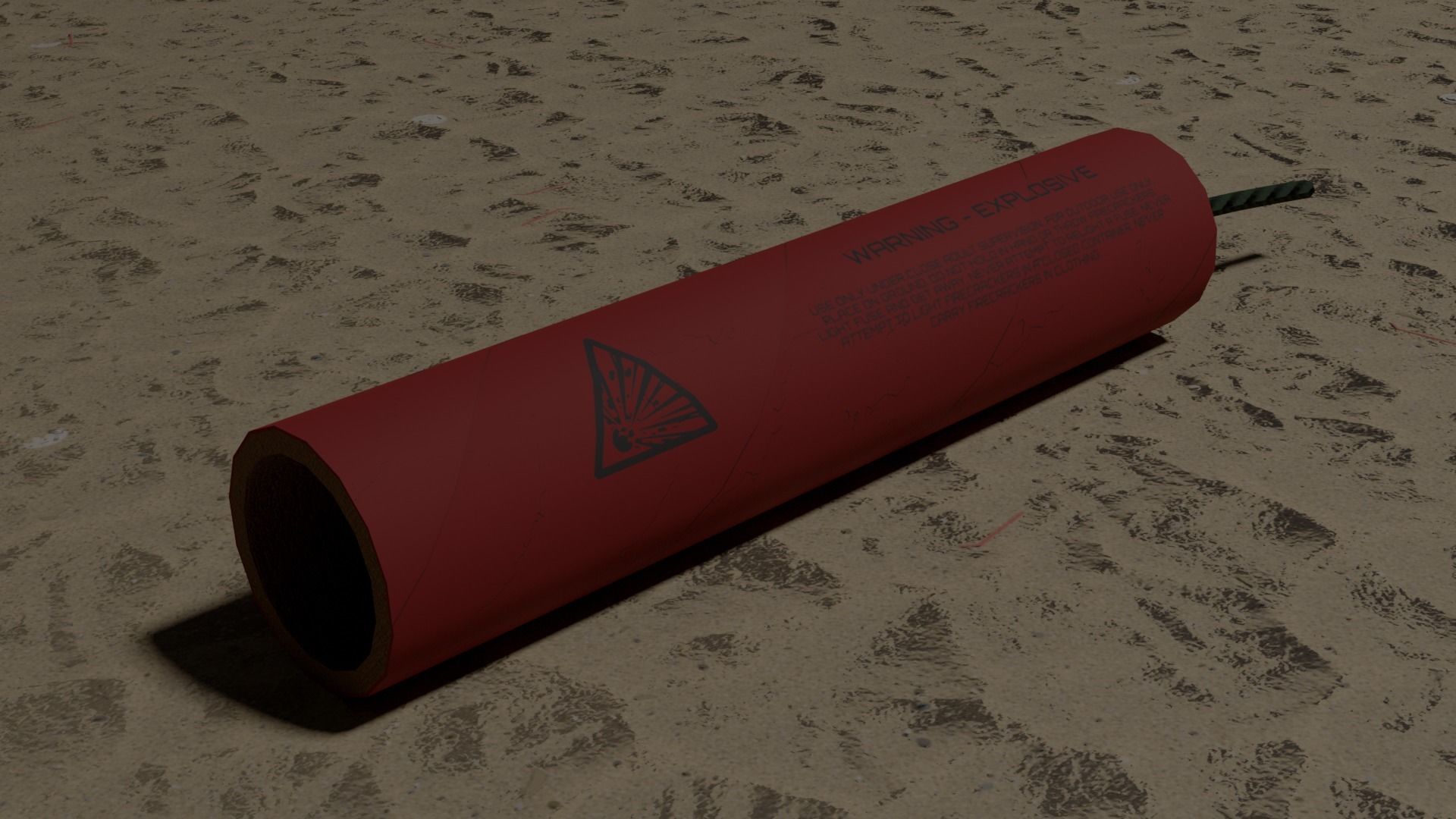 Firecracker 3D model | CGTrader