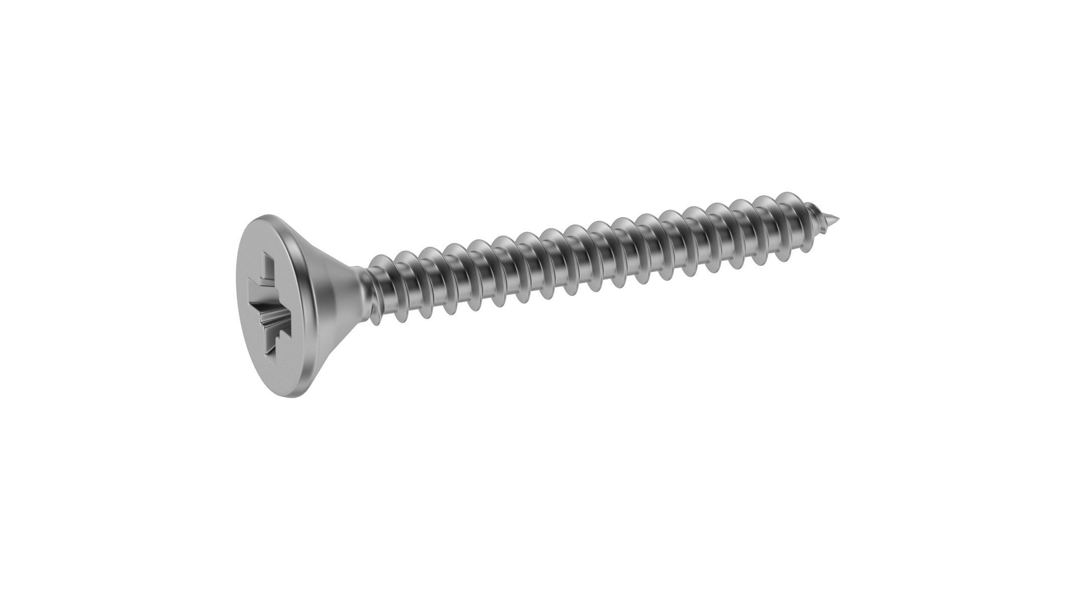 Wood Screw 3D model CGTrader