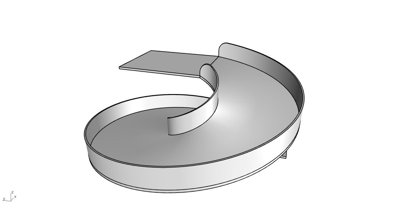 Spiral Ramp for Car Architectural Circulation System module 3D model ...