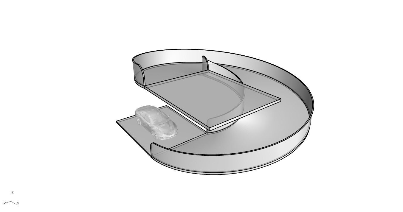 Spiral Ramp for Car Architectural Circulation System module 3D model ...