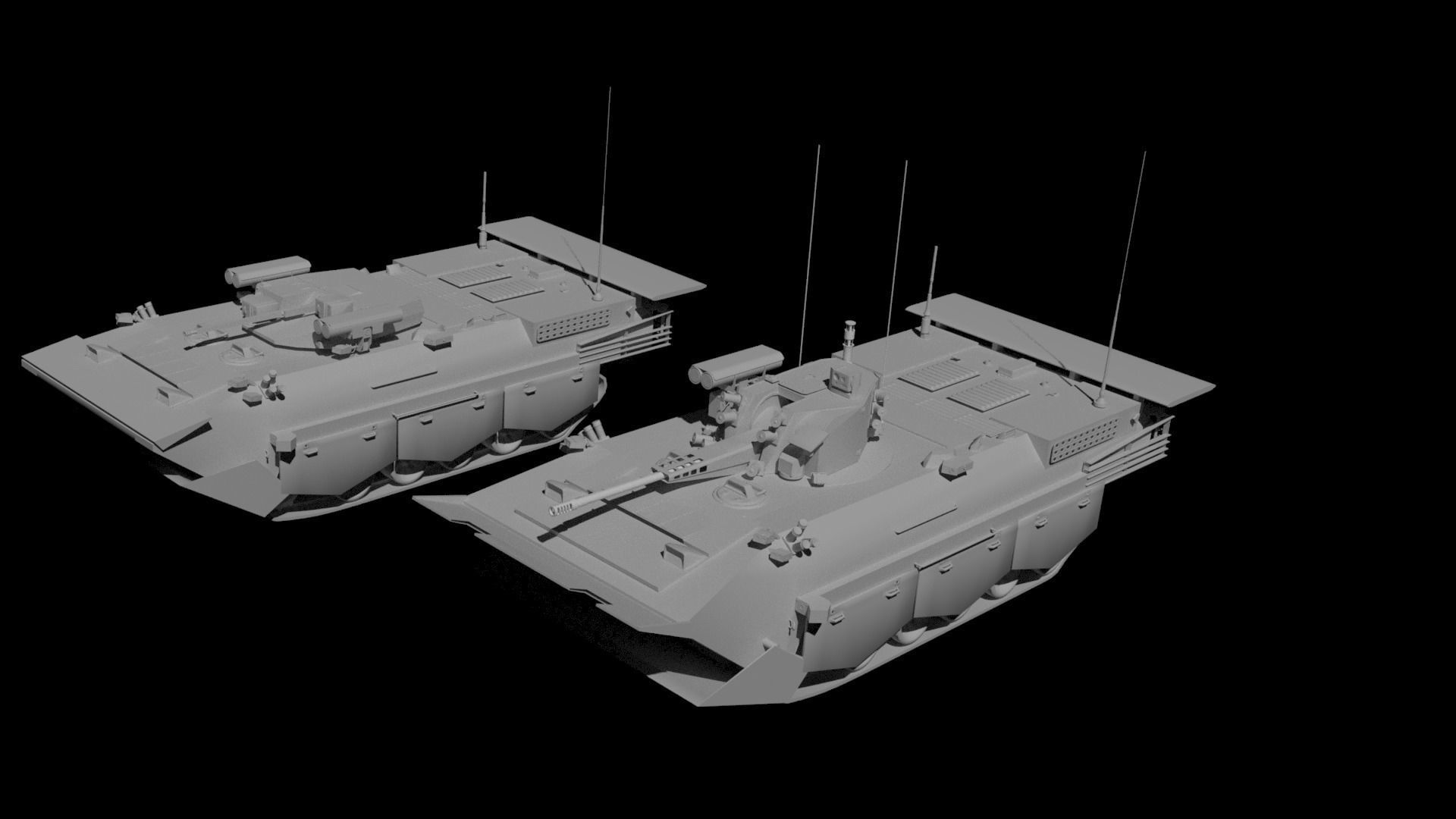 BMMP1 amphibious infantry fighting vehicle 3D model CGTrader
