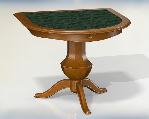 Semicircular kitchen table 3D model | CGTrader