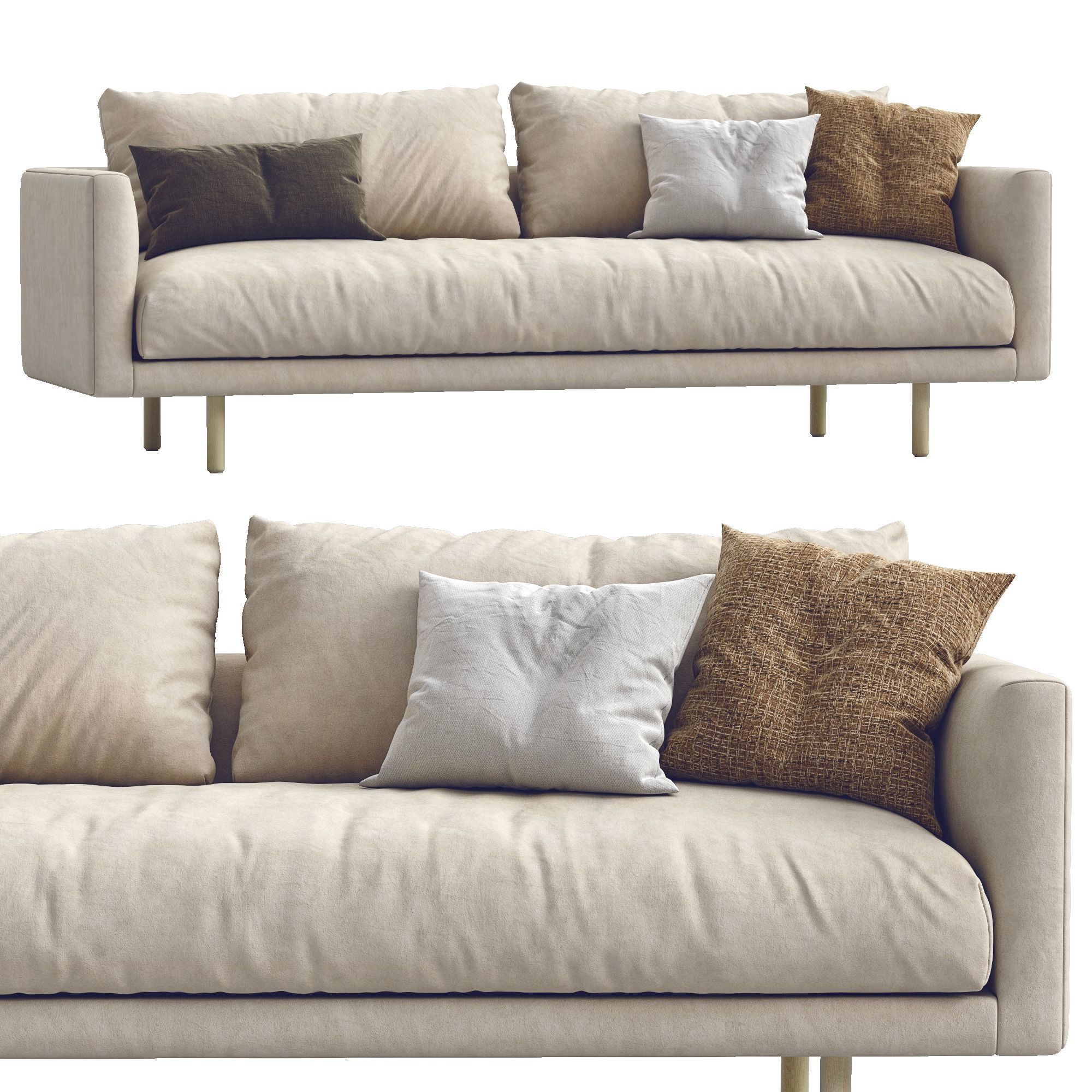 EQ3 REPLAY CLUB SOFAFABRIC 3D model CGTrader