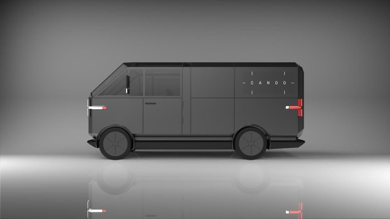 3D model realtime CANOO Delivery Vehicle MPDV CGTrader
