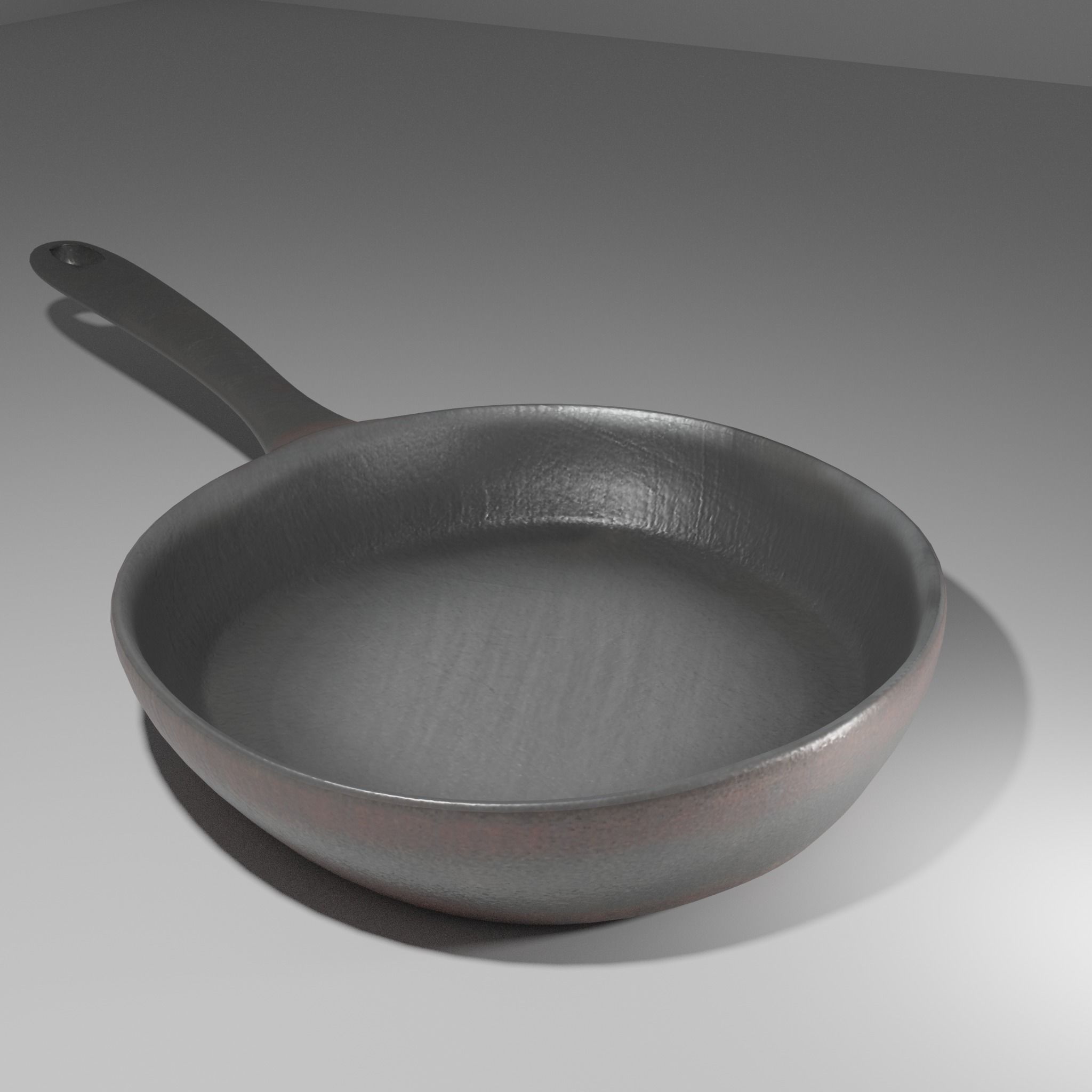 3D model lowpoly utensil Frying pan CGTrader