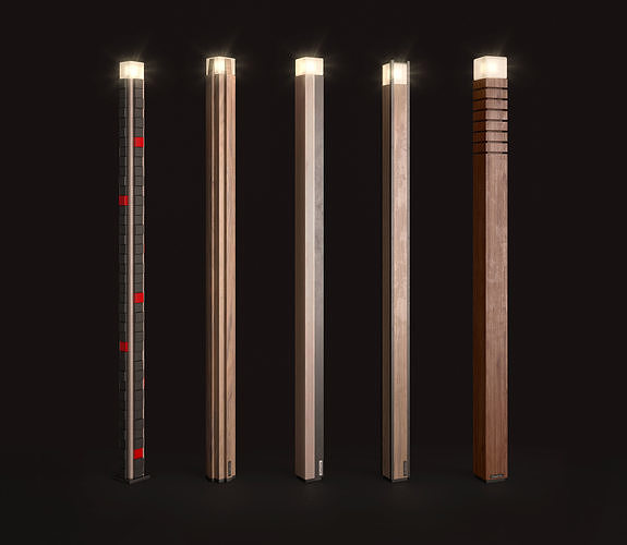 Street lights - Set 1 3D model