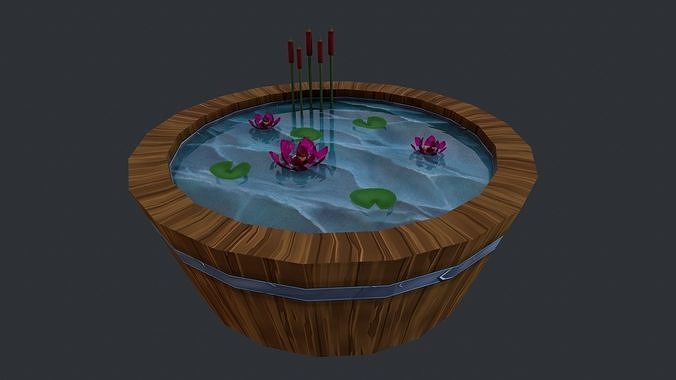 Water Tub Low-poly 3D model