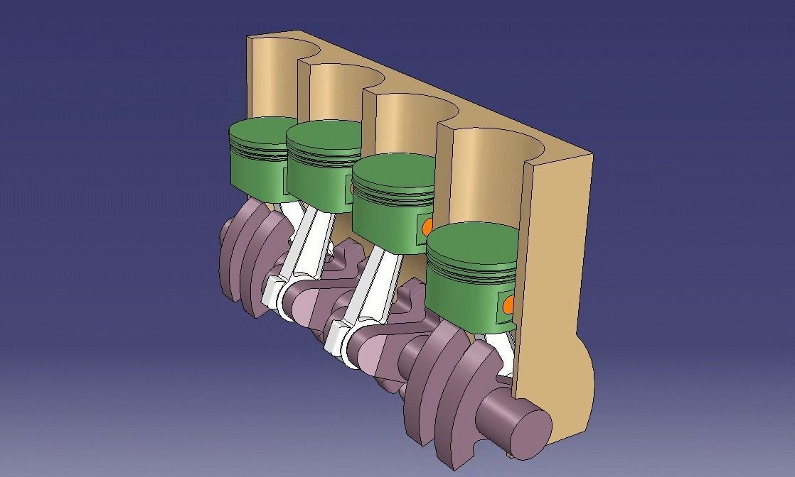 3D Crank Mechanism CGTrader
