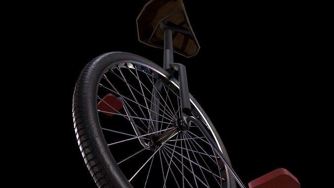 3D model One wheel bicycle - Gest VR 