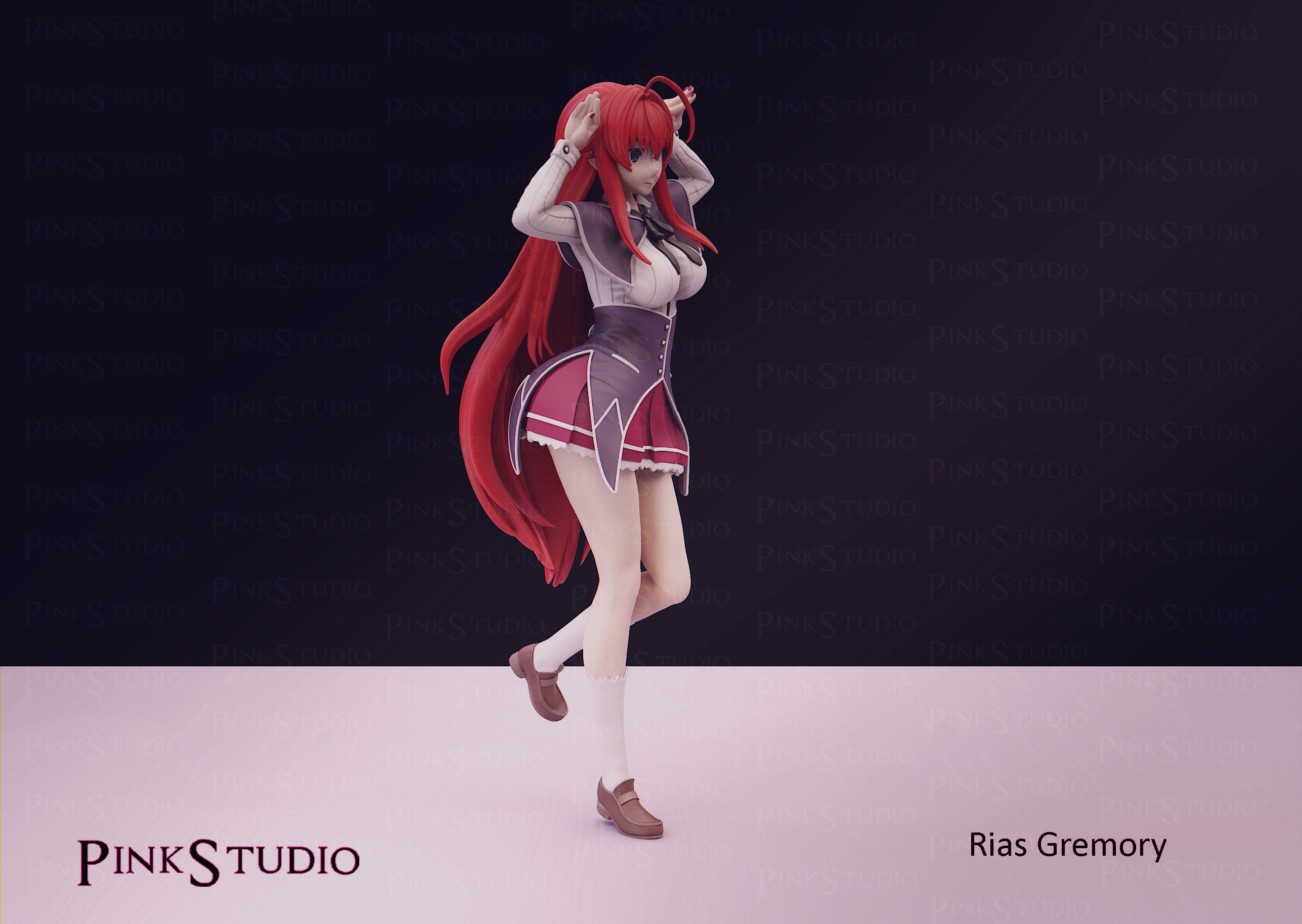 Rias Gremory - High School DxD 3D model 3D printable | CGTrader