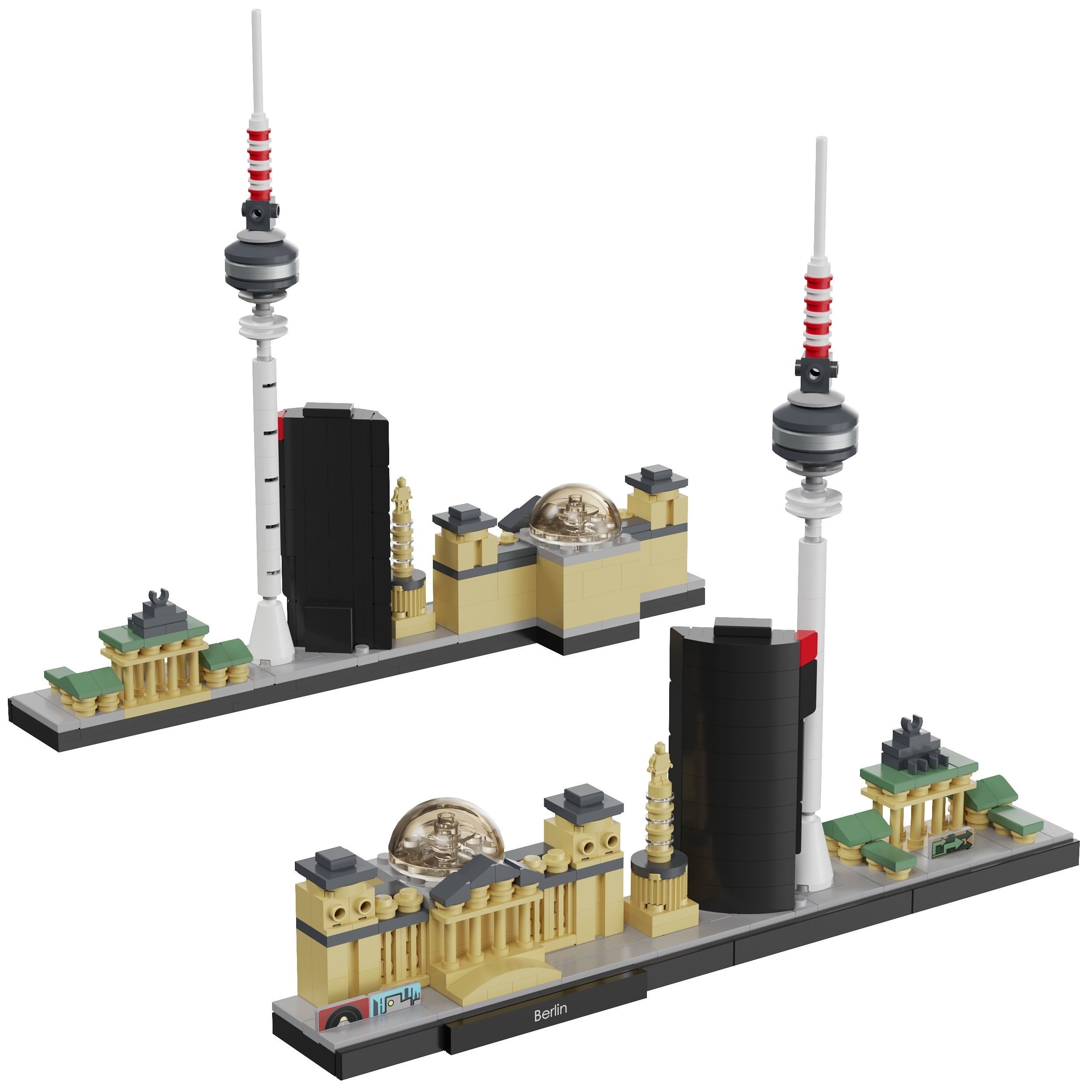 Lego Architecture Skyline 21027 Berlin 3D model CGTrader