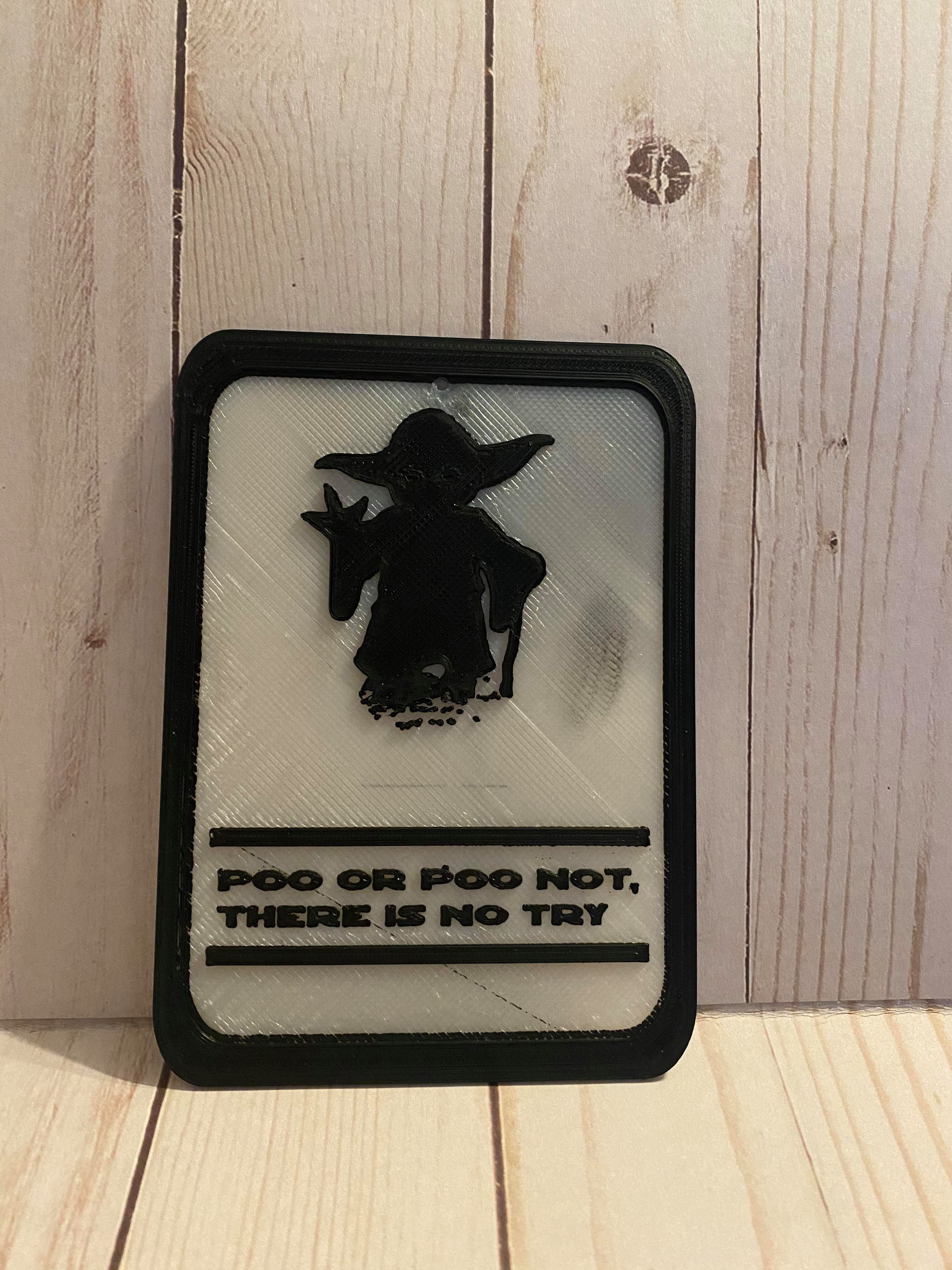 Yoda Bathroom sign 3D print model CGTrader