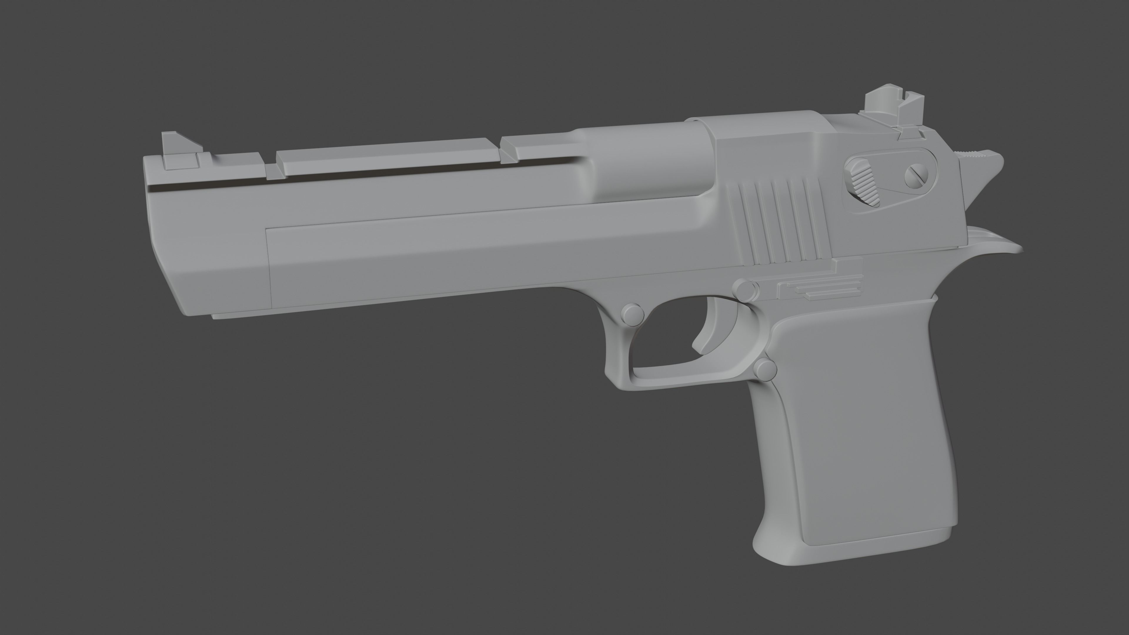 Desert Eagle Gun Model 4K free 3D model | CGTrader