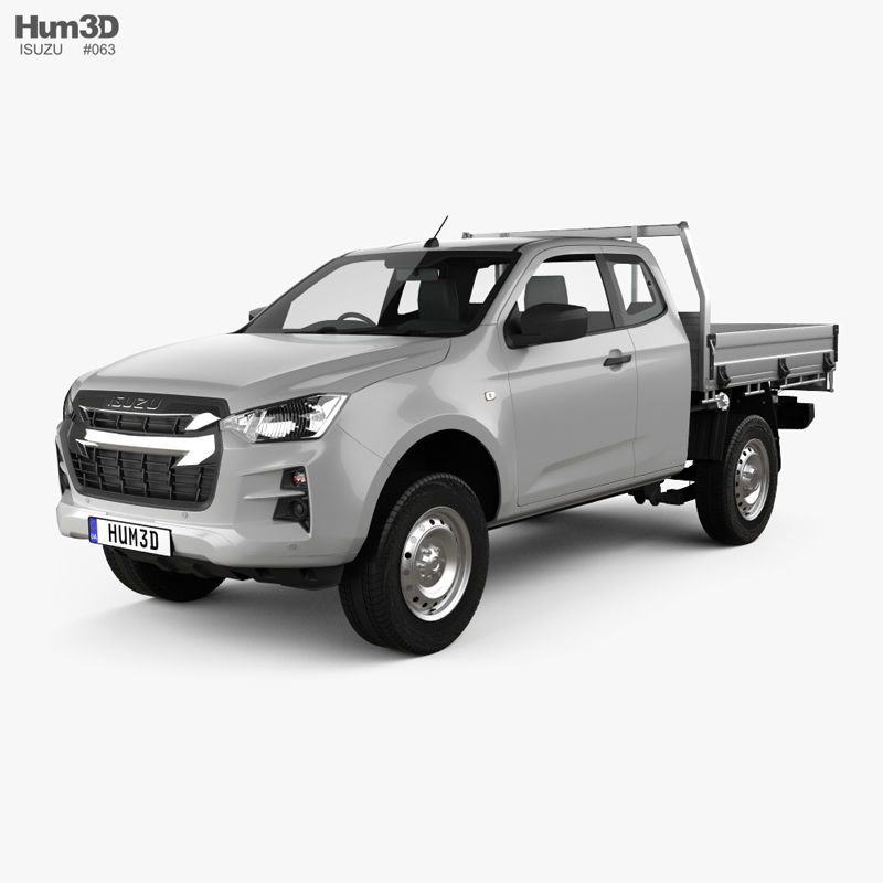 Isuzu D Max Space Cab Alloy Tray Sx 2020 3d Cgtrader