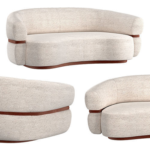 MALIBU ROUND COUCH 3D model