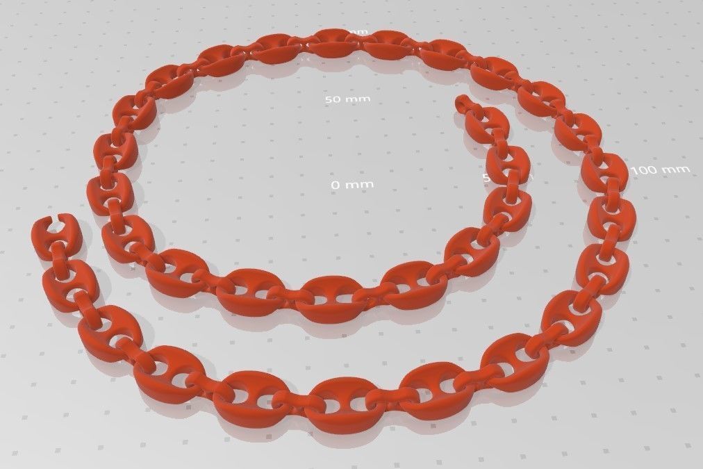 3D Printed Chain CGTrader