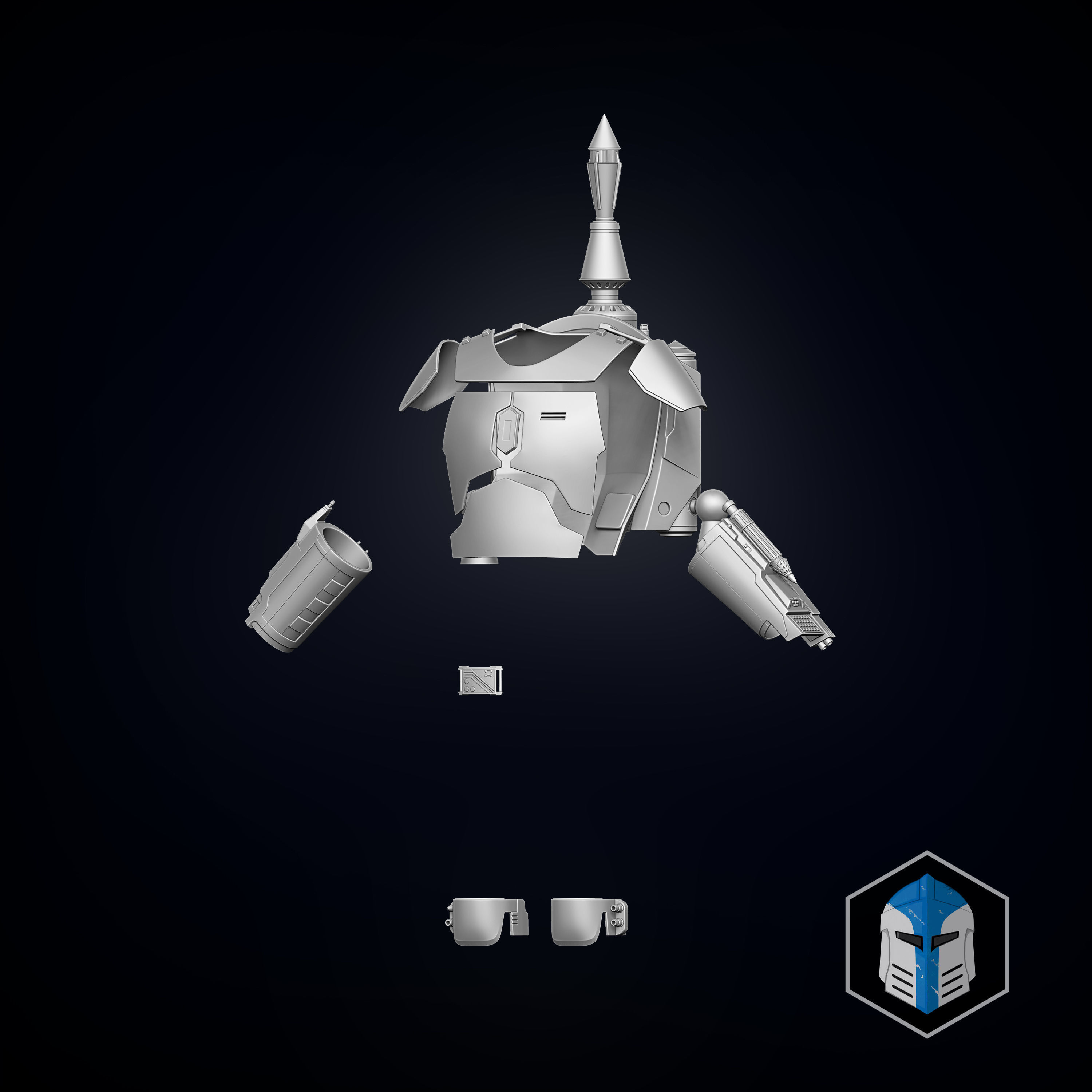 Boba Fett Armor 3D model 3D printable | CGTrader
