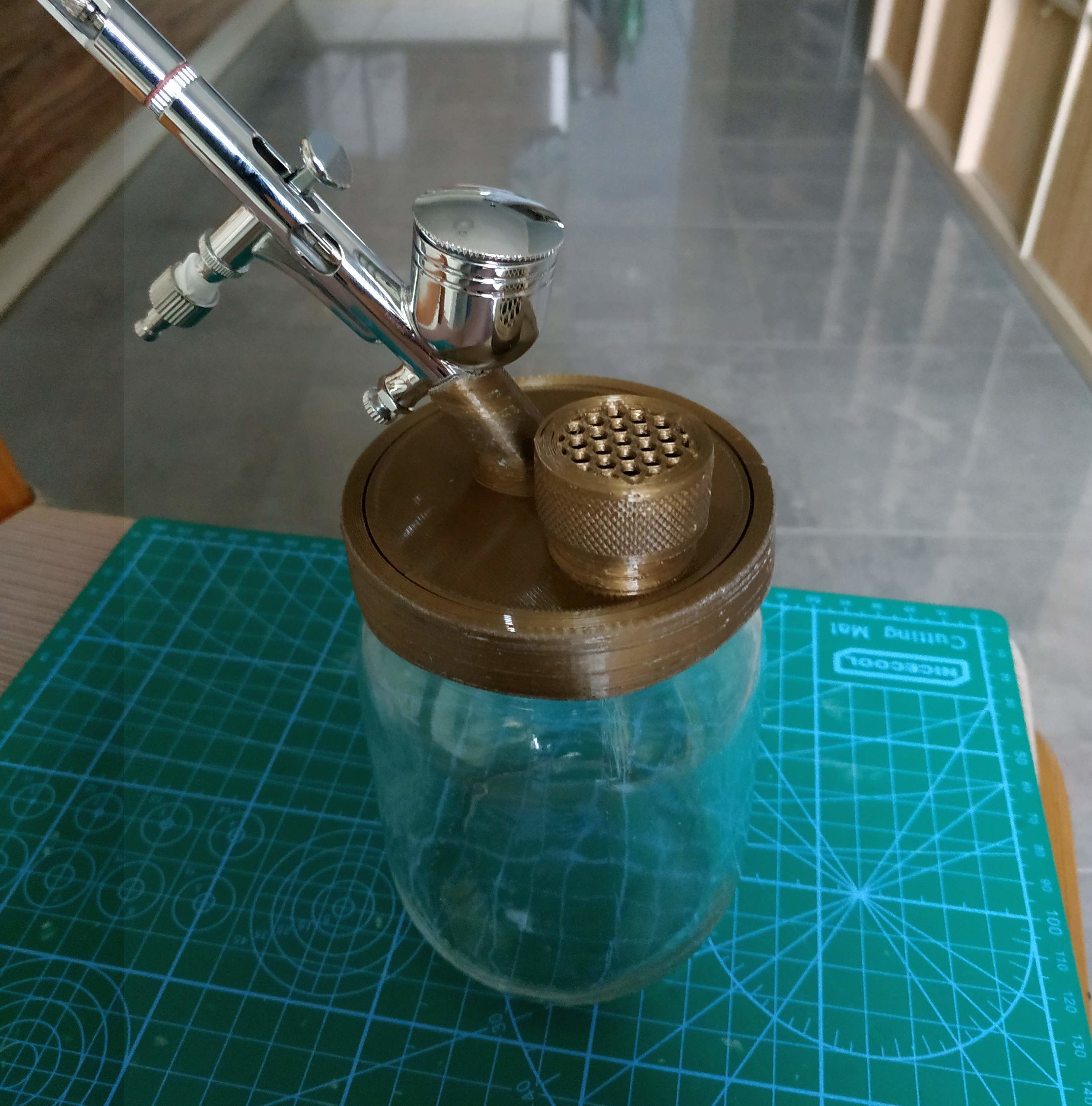 Airbrush Cleaning Station European Version 3D model 3D printable