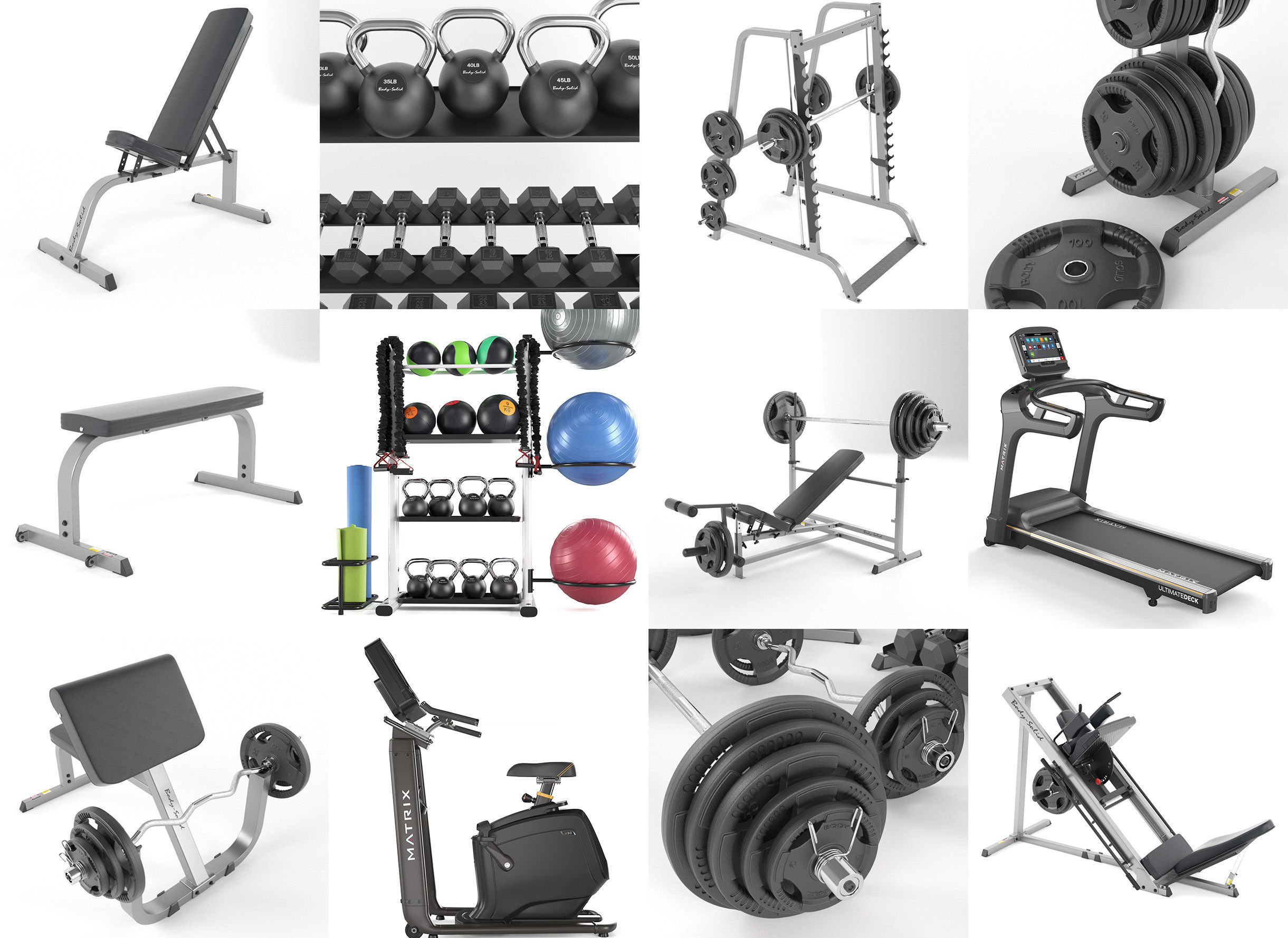Gym Equipment Set