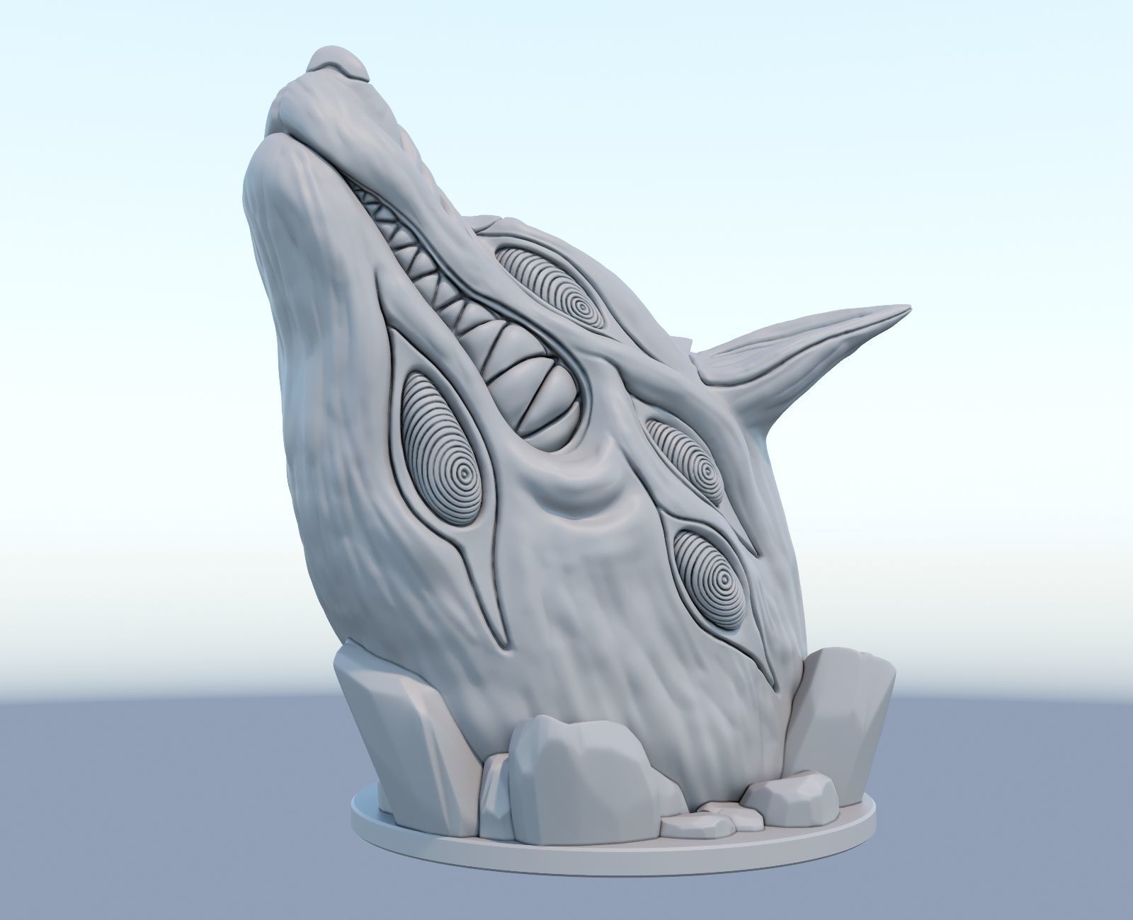 wolf devil kon from chainsaw man 3D model 3D printable CGTrader