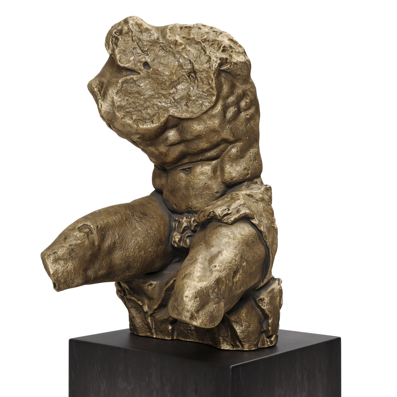 The Belvedere Torso sculpture bronze 3D model CGTrader