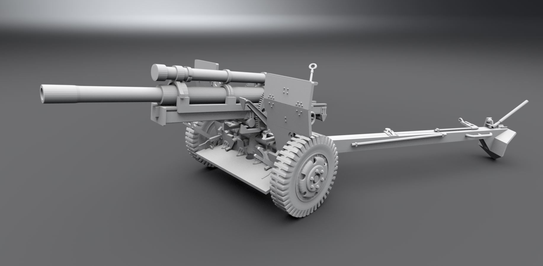 M101 Artillery Scale model 3D model 3D printable CGTrader