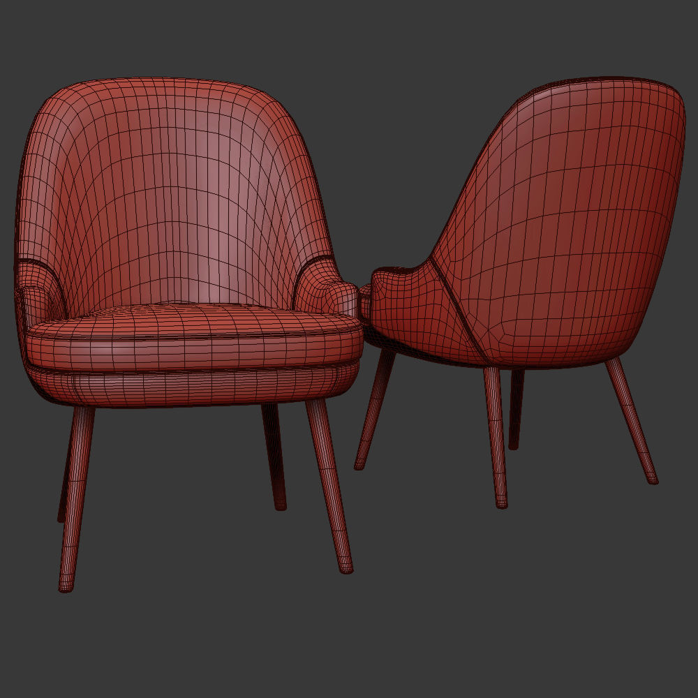 375 Dining Chair Walter Knoll 3D model CGTrader