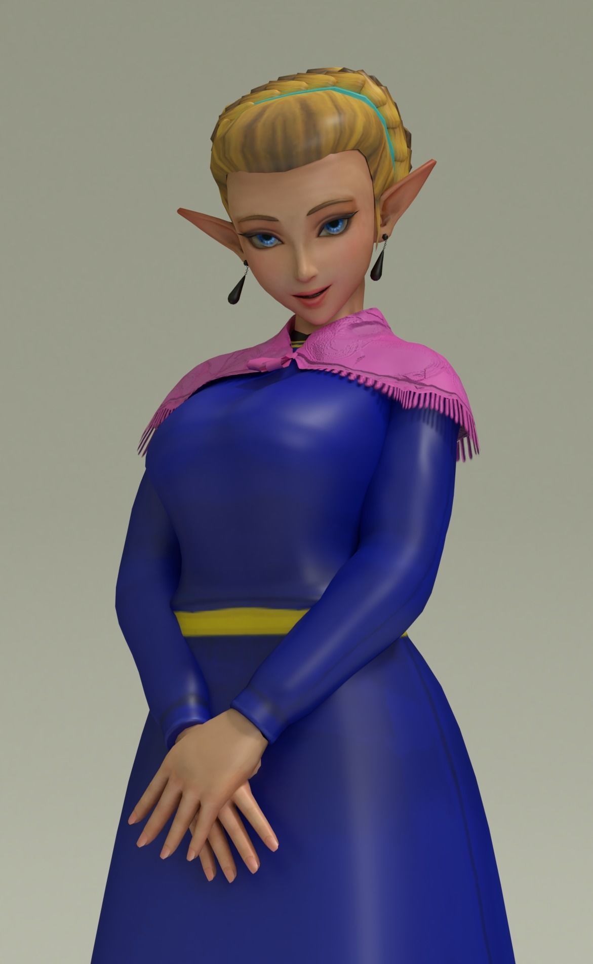 Links Mother Ocarina of Time Model free VR / AR / lowpoly 3D model