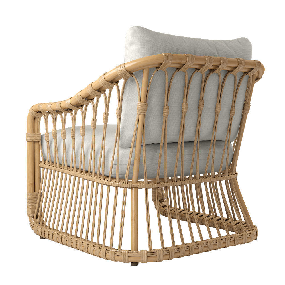 west elm Tulum Lounge Chair 3D model CGTrader