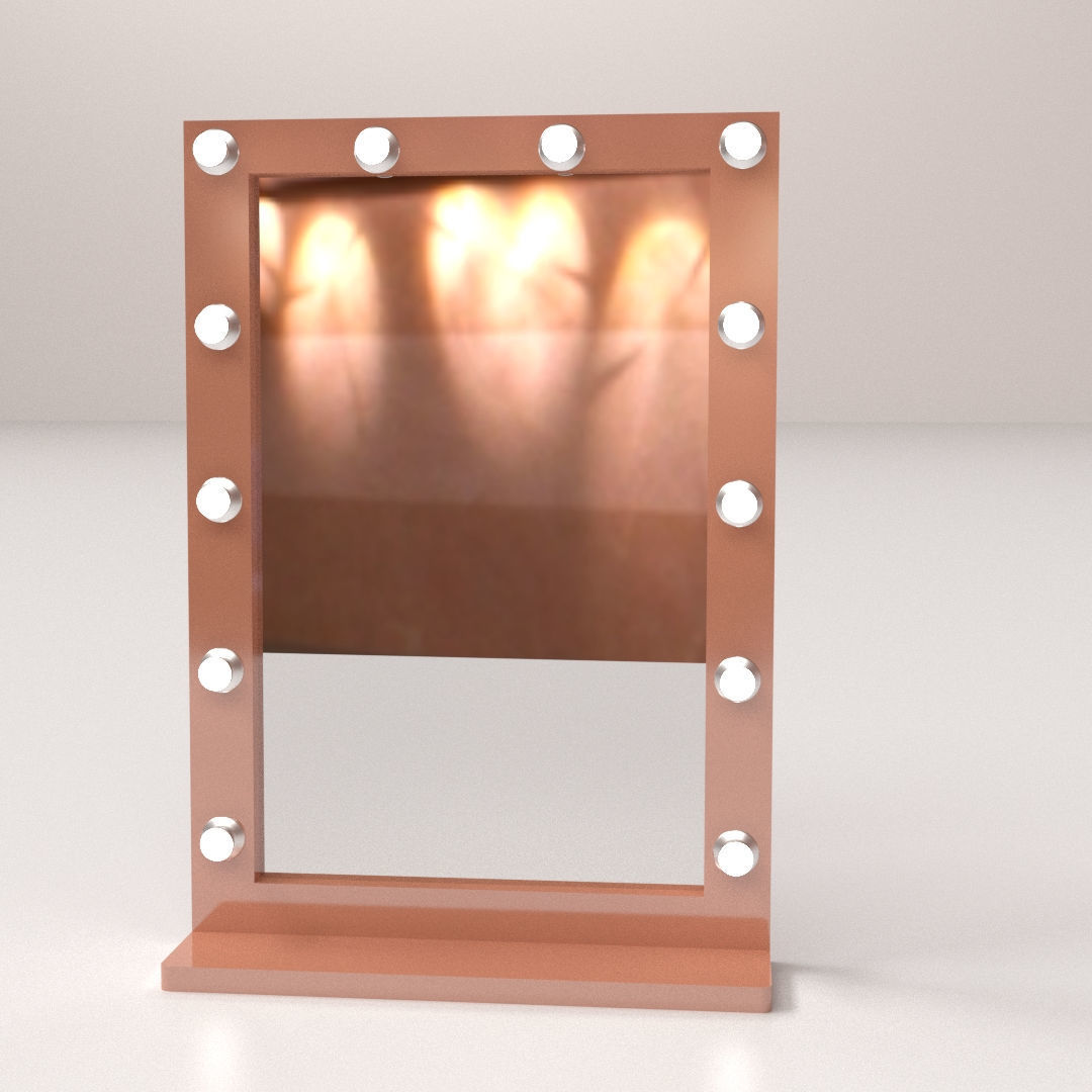 Makeup Artist Mirror 3D model CGTrader