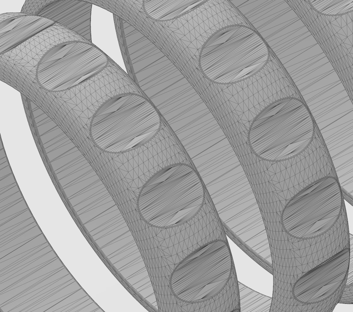 Groove pattern band 3D model 3D printable CGTrader