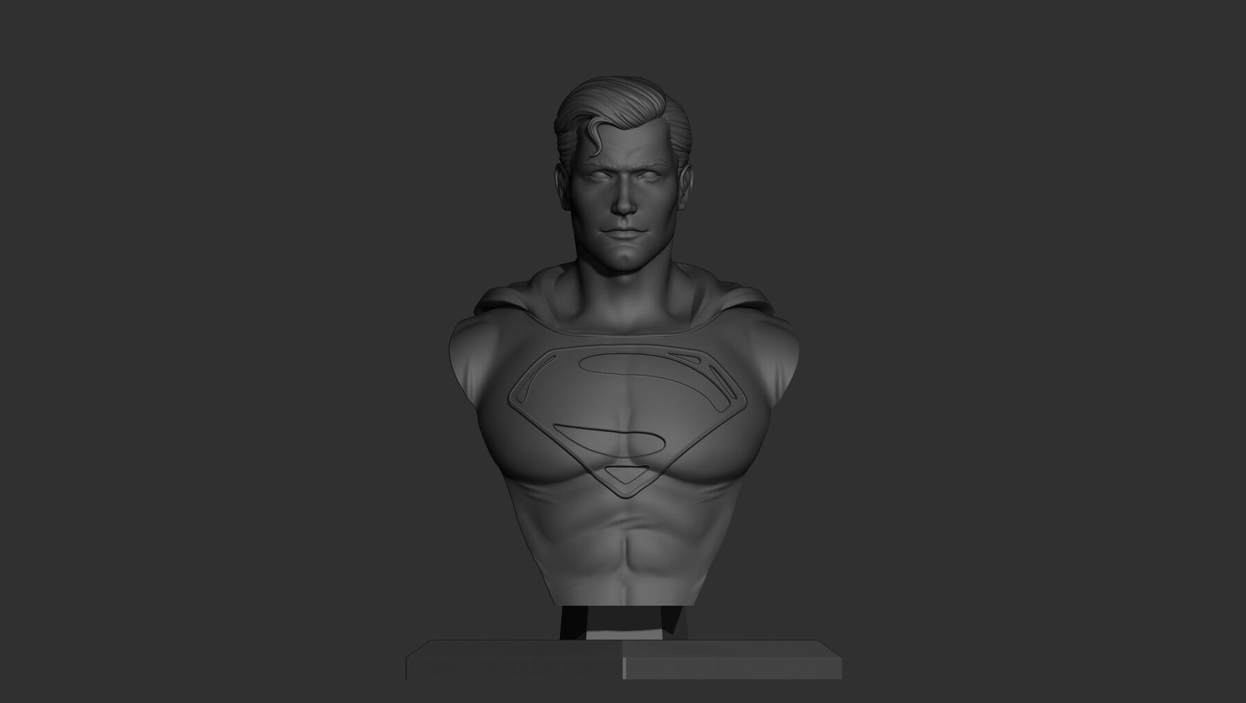 Superman Bust 3D model 3D printable | CGTrader